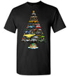 Dodge Challenger Christmas T-Shirt - Christmas Tree From All Dodge Challengers Decorated With Baubles