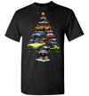 Dodge Challenger Christmas T-Shirt - Christmas Tree From All Dodge Challengers New Version