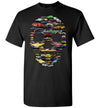 Dodge Challenger Art T-shirt - Halloween Stylized Skull From Dodge Challenger Collection