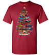 New Dodge Challenger Christmas T-shirt - Christmas Tree From All Dodge Challenger (Cartoon Version)