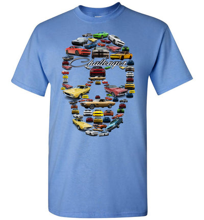 Dodge Challenger Art T-shirt - Halloween Stylized Skull From Dodge Challenger Collection