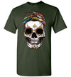 Dodge Challenger Art T-shirt - Halloween Stylized Skull From Dodge Challengers Colorful Version