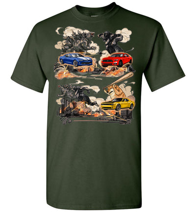 Dodge Challenger Art T-shirt - Dodge Challenger Is The Real King