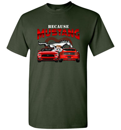 Mustang Art T-shirt - Because Mustang T-shirt