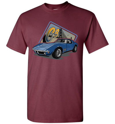 Vette C3 Cartoon Art T-shirt