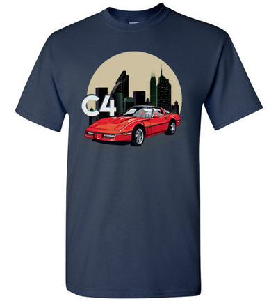 Vette C4 Cartoon Art T-shirt