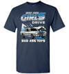 Mustang Art T-shirt - Bad Ass Girl Drives Bad Ass Mustang T-shirt