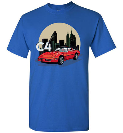 Vette C4 Cartoon Art T-shirt