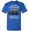 Mustang Art T-shirt - I Like To Be Alone In My Mustang Cruising In My Own World T-shirt