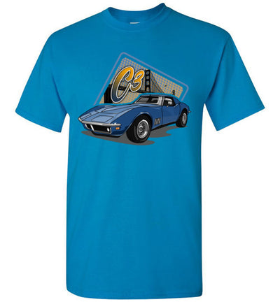 Vette C3 Cartoon Art T-shirt