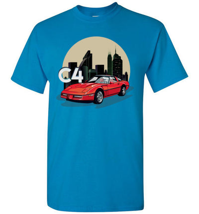 Vette C4 Cartoon Art T-shirt