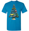 Dodge Challenger Christmas T-Shirt - Christmas Tree From All Dodge Challengers Decorated With Baubles