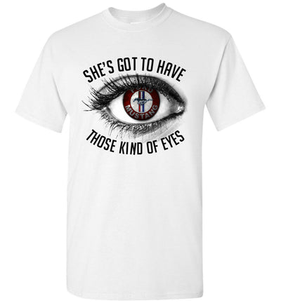 Mustang Art T-shirt - She's got to have Mustang Eyes T-shirt