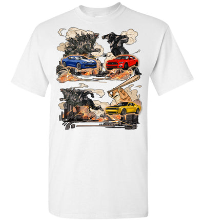 Dodge Challenger Art T-shirt - Dodge Challenger Is The Real King