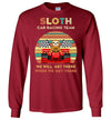 SLOTH CAR RACING TEAM T-SHIRT