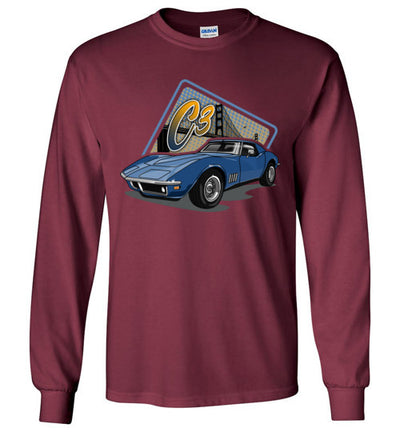 Vette C3 Cartoon Art T-shirt