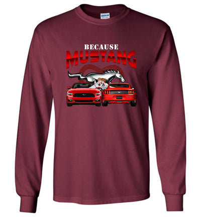 Mustang Art T-shirt - Because Mustang T-shirt