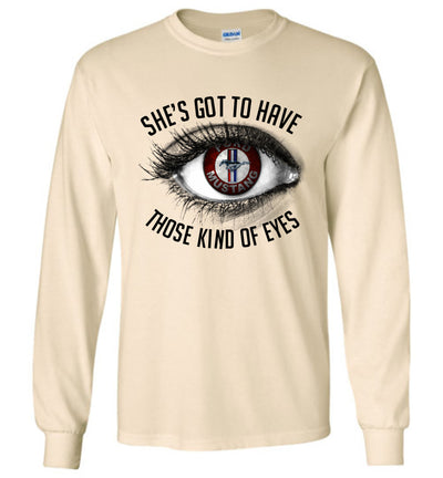 Mustang Art T-shirt - She's got to have Mustang Eyes T-shirt