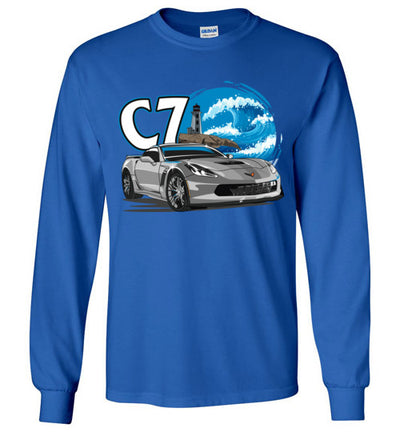 Vette C7 Cartoon Art T-shirt