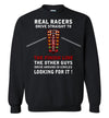 Real Racers Drive Straight to the finish line T-shirt