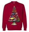 Dodge Challenger Christmas Sweatshirt - Christmas Tree From All Dodge Challengers