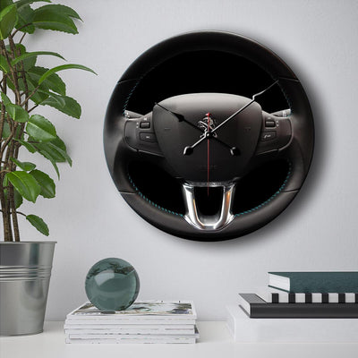 Peugeot Steering Wheel Wall Clock