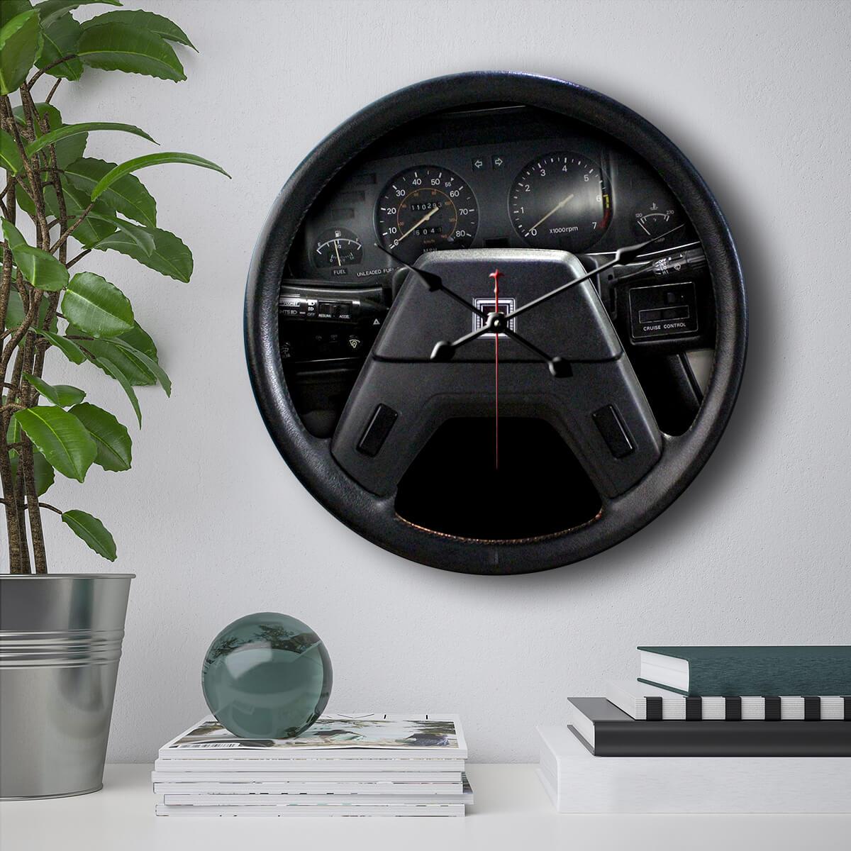 Z Steering Wheels Wall Clock