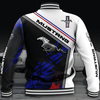 Mustang Baseball Jacket - All Over Print Mustang Art Design