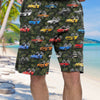 Vette Collection Art Hawaiian Shirt and Beach Short