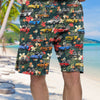 Vette Collection Art Hawaiian Shirt and Beach Short