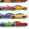 Mustang Canvas Wall Art - Mustang Collection Side View Wall Decoration