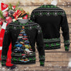 Mustang Art Sweater - Christmas Tree From All Mustangs