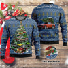 Dodge Challenger Wool Ugly Sweater - Mountain Christmas Tree Of Dodge Challengers