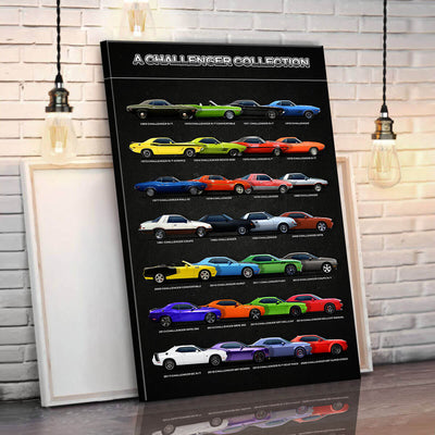 Dodge Challenger Canvas Wall Art - Dodge Challenger Collection Wall Decoration New Version