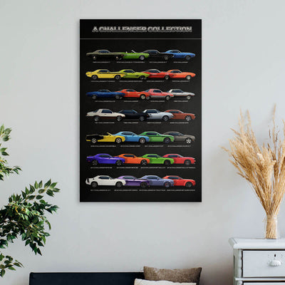 Dodge Challenger Canvas Wall Art - Dodge Challenger Collection Wall Decoration New Version