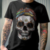 Dodge Challenger Art T-shirt - Halloween Stylized Skull From Dodge Challengers Colorful Version