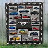 Mustang Collection Art Quilt - Mustangs In Frames Quilt