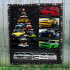 Dodge Challenger Art Quilt - Dodge Challenger In Comic Frame