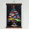 Camaro Canvas Wall Art - Christmas Tree From All Camaros