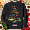 Dodge Challenger Christmas Sweatshirt - Christmas Tree From All Dodge Challengers New Version