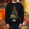 Dodge Challenger Christmas Sweatshirt - Christmas Tree From All Dodge Challengers