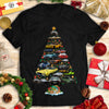 Dodge Challenger Christmas T-Shirt - Christmas Tree From All Dodge Challengers Decorated With Baubles