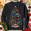 New Dodge Challenger Christmas T-shirt - Christmas Tree From All Dodge Challenger (Cartoon Version)