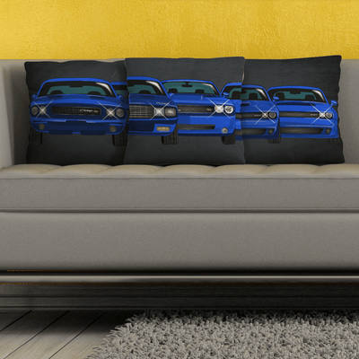 Dodge Challenger Cushion Pillow Set - Dodge Challenger Evolution Decorative Pillow