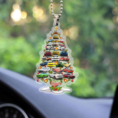 Dodge Challenger In-car Ornament - Christmas Tree From All Dodge Challengers