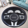 Dodge Challenger Round Rug - Dodge Challenger Steering Wheel Collection Indoor Carpet