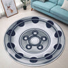 Dodge Challenger Round Rug - Dodge Challenger Steering Wheel Collection Indoor Carpet