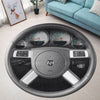 Dodge Challenger Round Rug - Dodge Challenger Steering Wheel Collection Indoor Carpet