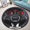 Dodge Challenger Round Rug - Dodge Challenger Steering Wheel Collection Indoor Carpet