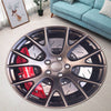 Dodge Challenger Round Rug - Dodge Challenger Steering Wheel Collection Indoor Carpet